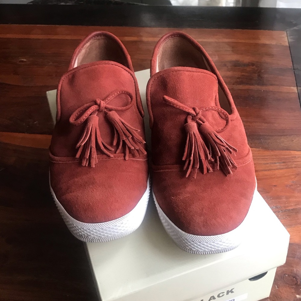 Burnt Orange Slip-on Sneakers